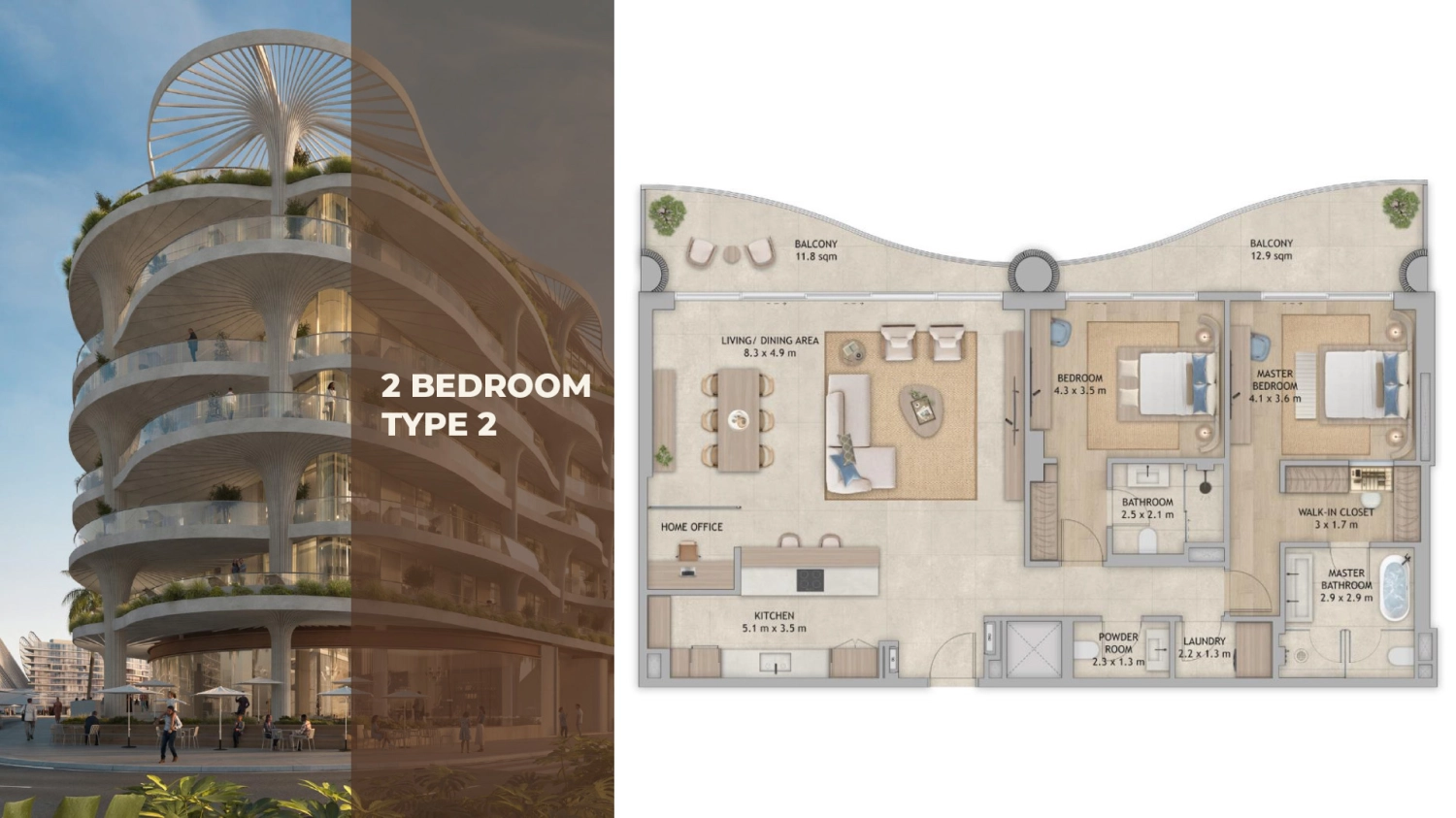 2 BR - Type A